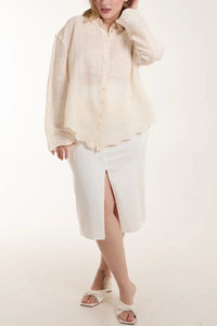 Embroidered Stone Blouse