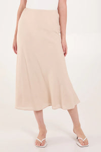 Linen Midi Skirt