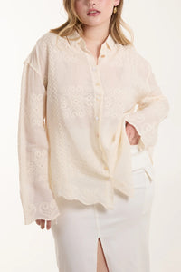 Embroidered Stone Blouse