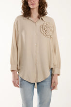 Ruffle Beige Shirt