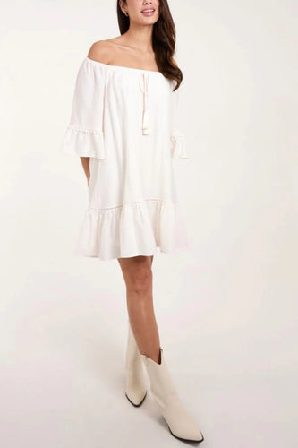 Bardot Ivory Dress