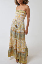 Bandeau Floral Maxi Dress