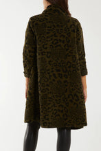 Animal Print Waterfall Coat