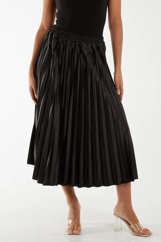Black Pleated Skirt