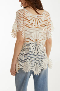 Floral Crochet Top