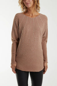 Pearl Diamante Jumper
