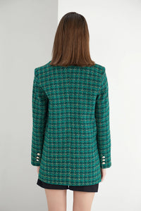 Green Tweed Blazer