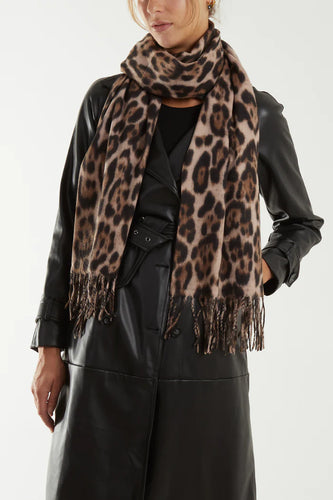 Leopard Print Scarf